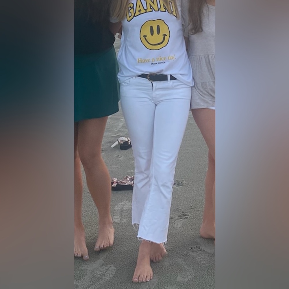 J. Brand Love Story Jeans in white, cropped